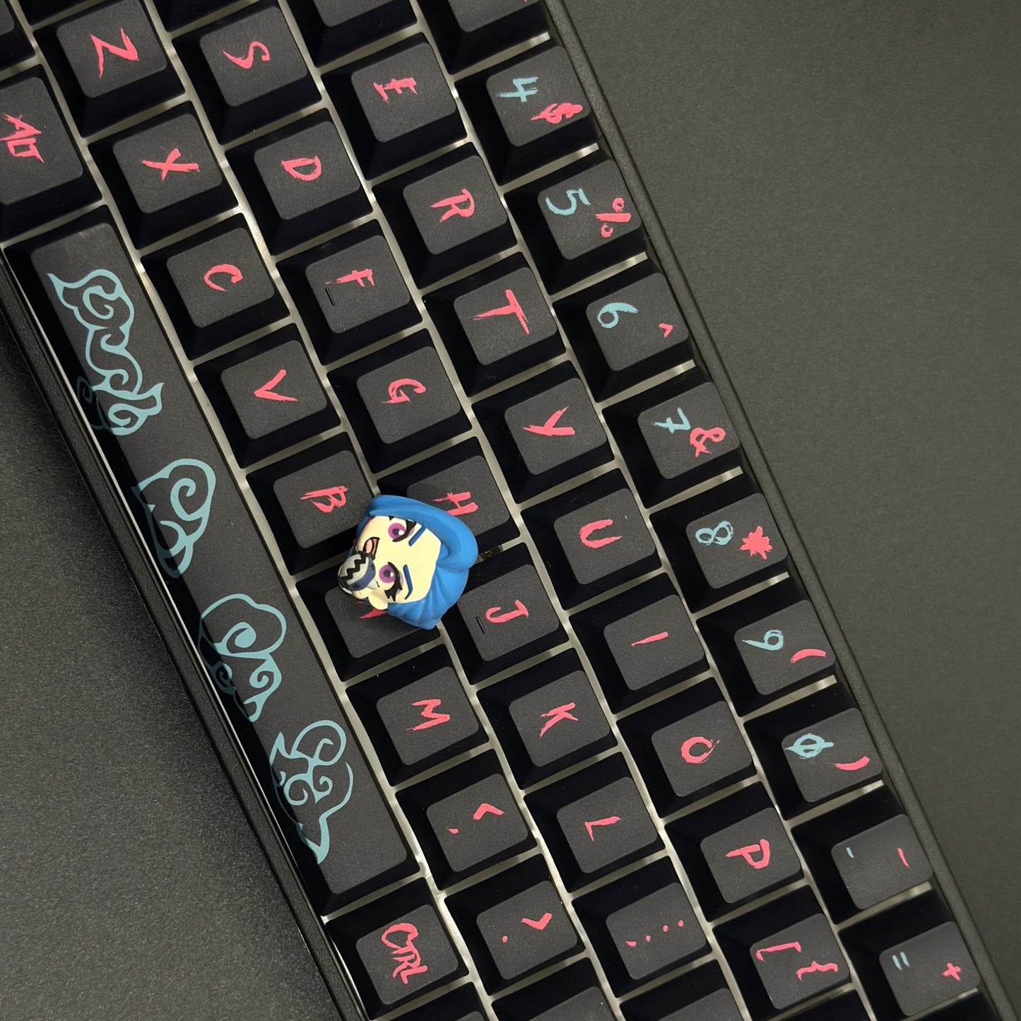 Jinx - Arcane Edition Keycap Jinx Graffiti custom artisan keycaps League of Legends Themed Keycaps