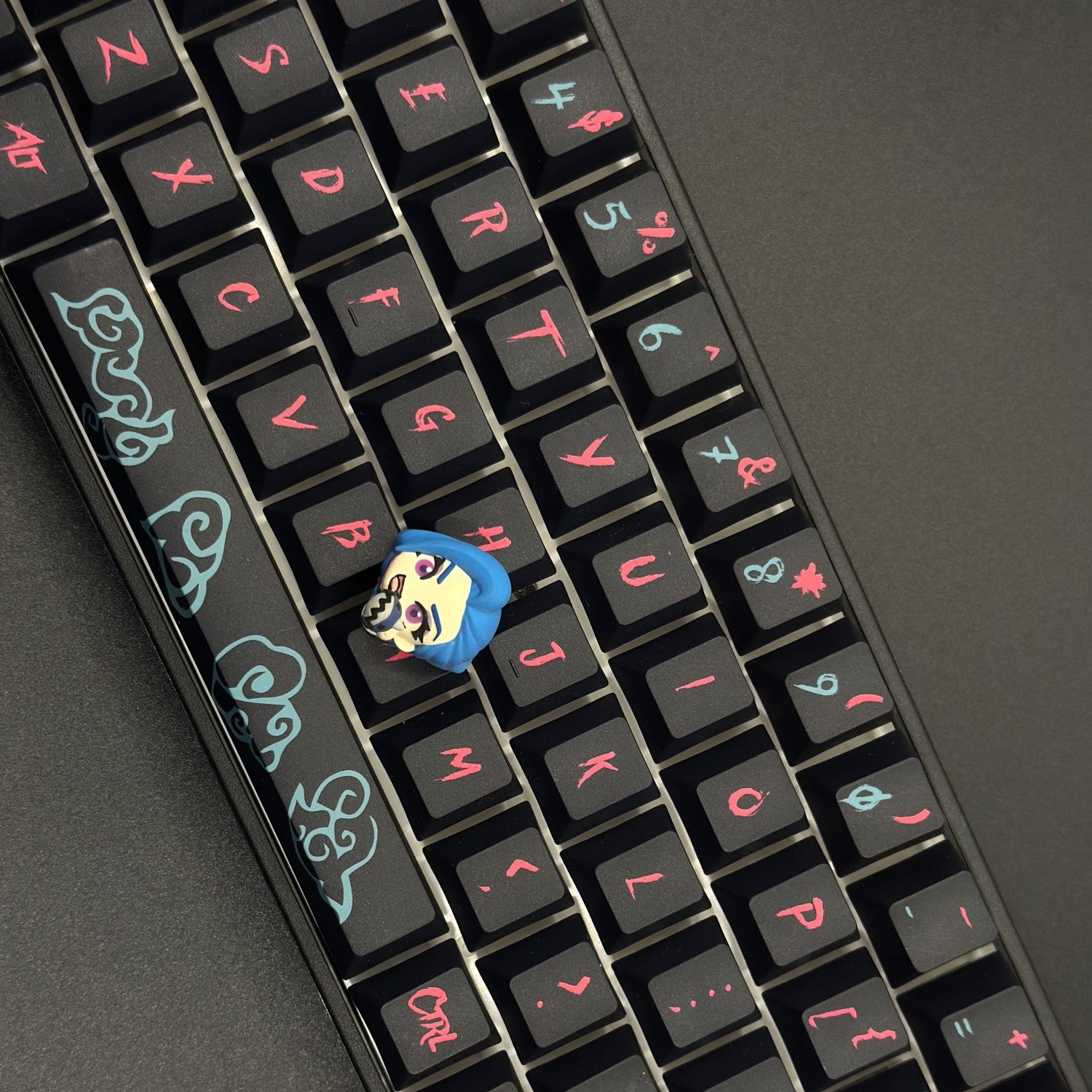 Jinx - Arcane Edition Keycap Jinx Graffiti custom artisan keycaps League of Legends Themed Keycaps