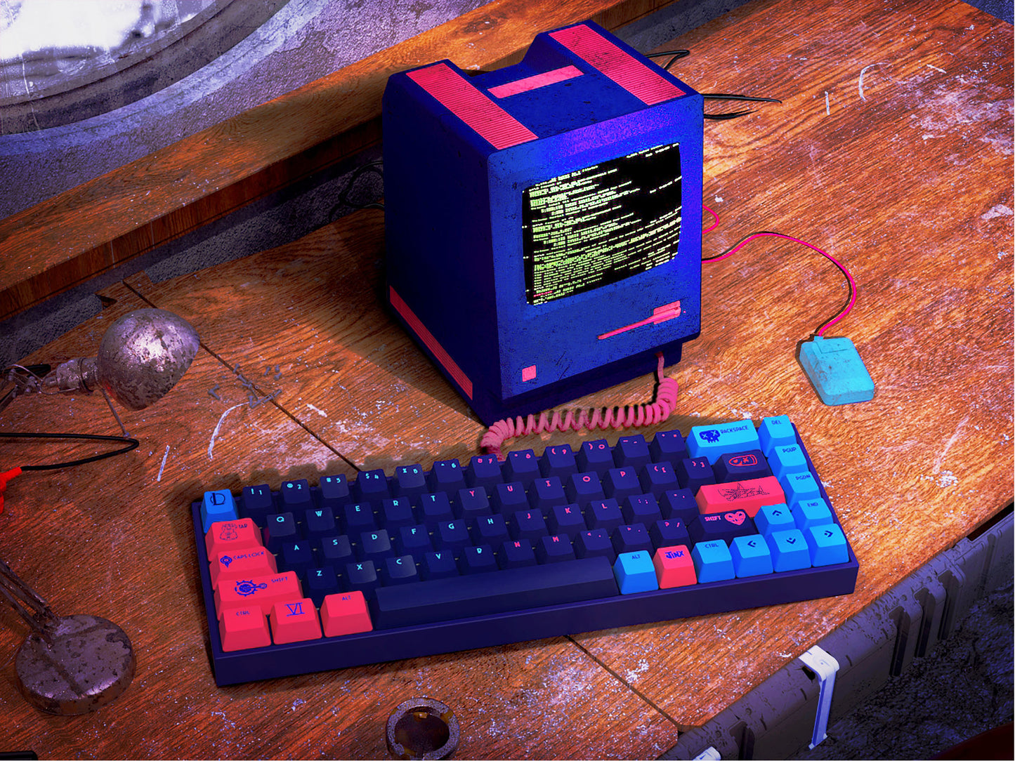 Jinx & VI keycaps Set
