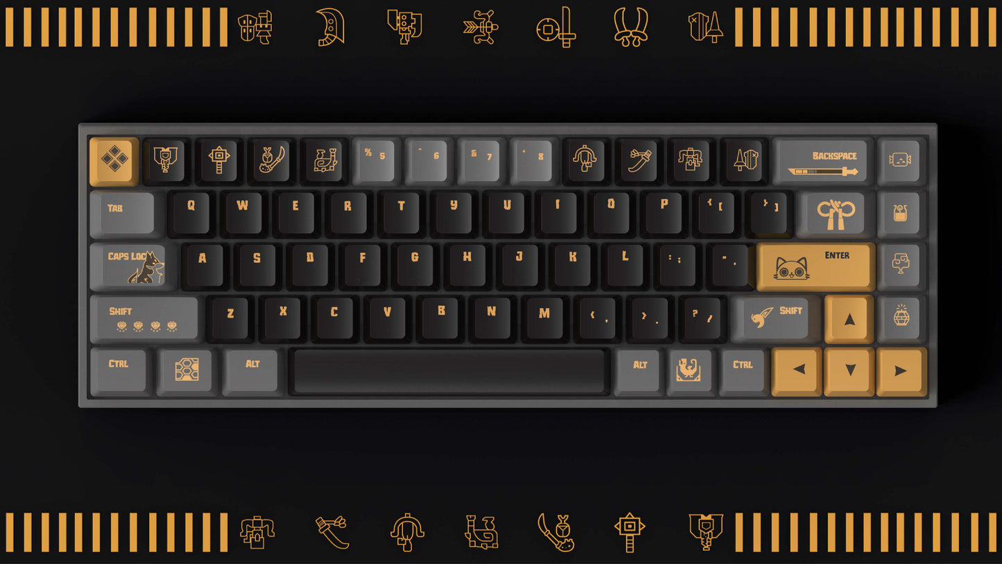 Monster Hunter Keycaps Custom Keycap Set