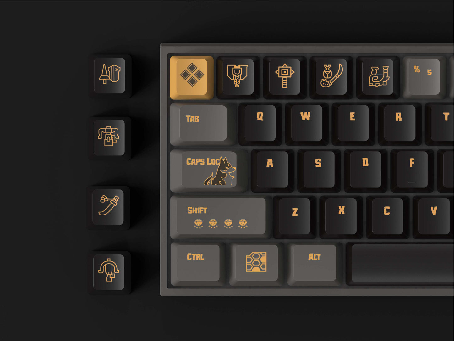 Monster Hunter Keycaps Custom Keycap Set