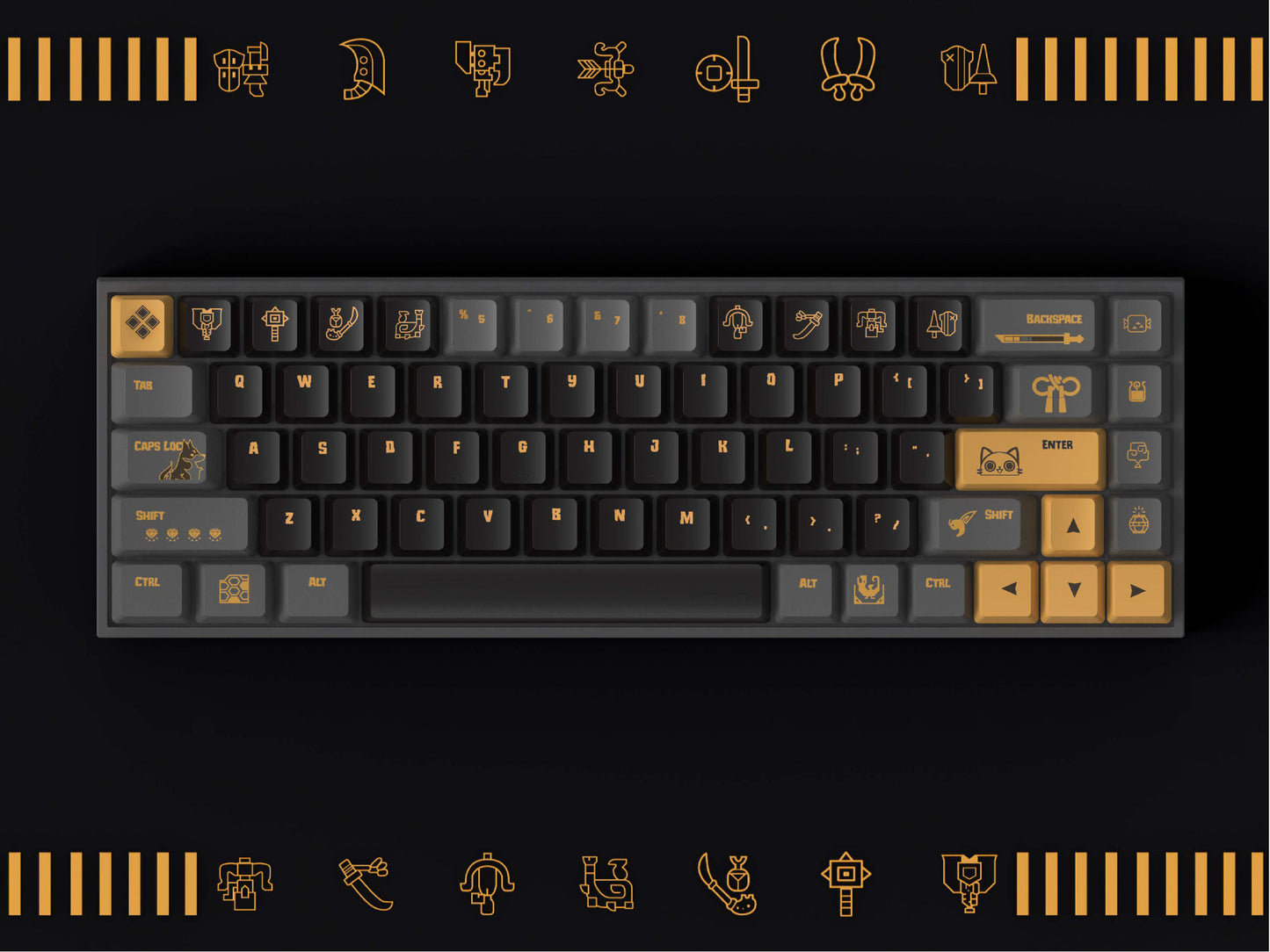 Monster Hunter keycap set
