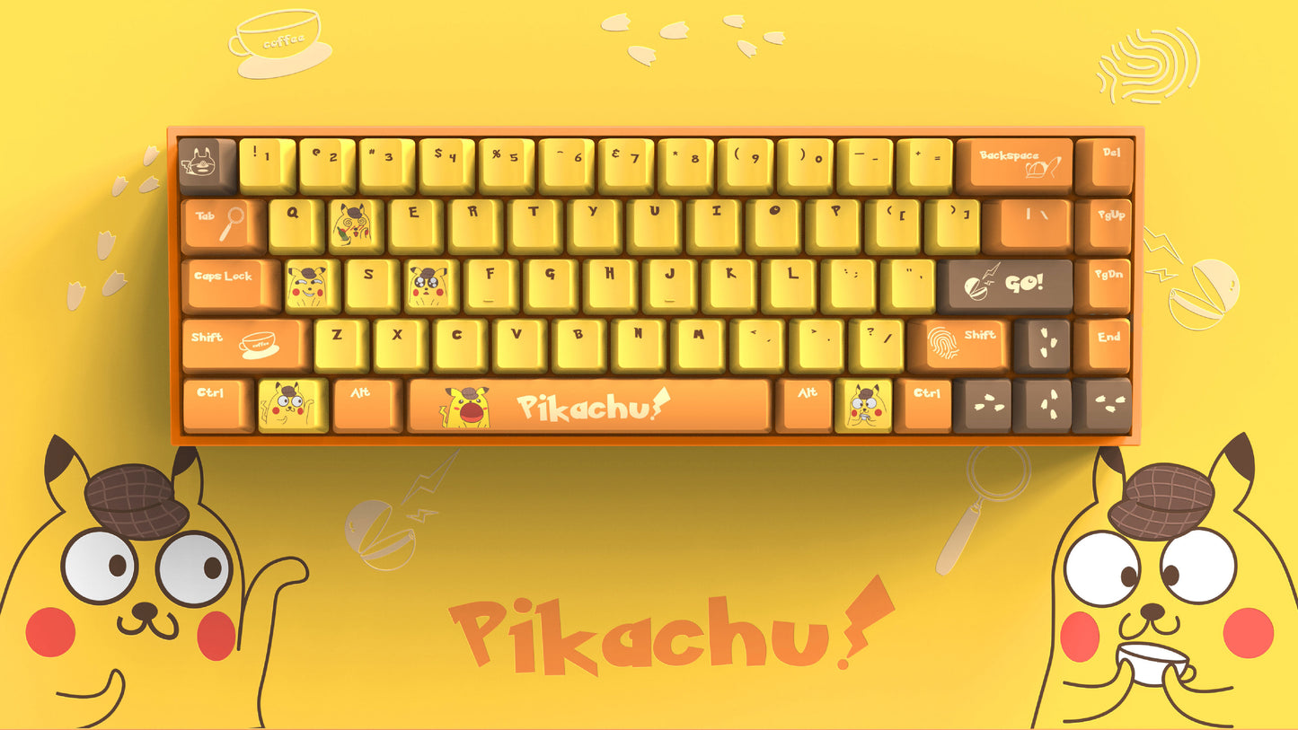 The Great Detective Pikachu Pokémon Keycaps Set