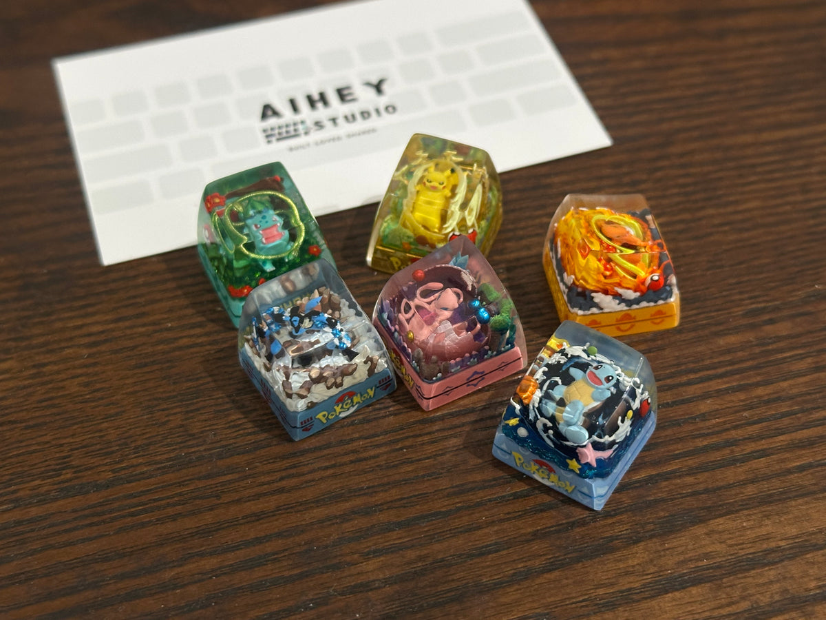 Pokemon artisan keycaps series by AiheyStudio