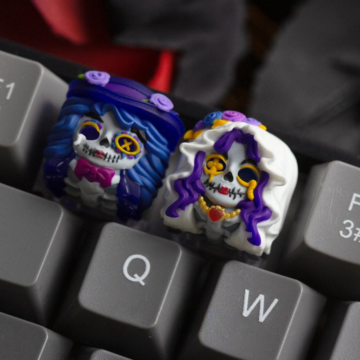 Corpse Bride Victor and Emily Artisan Keycap
