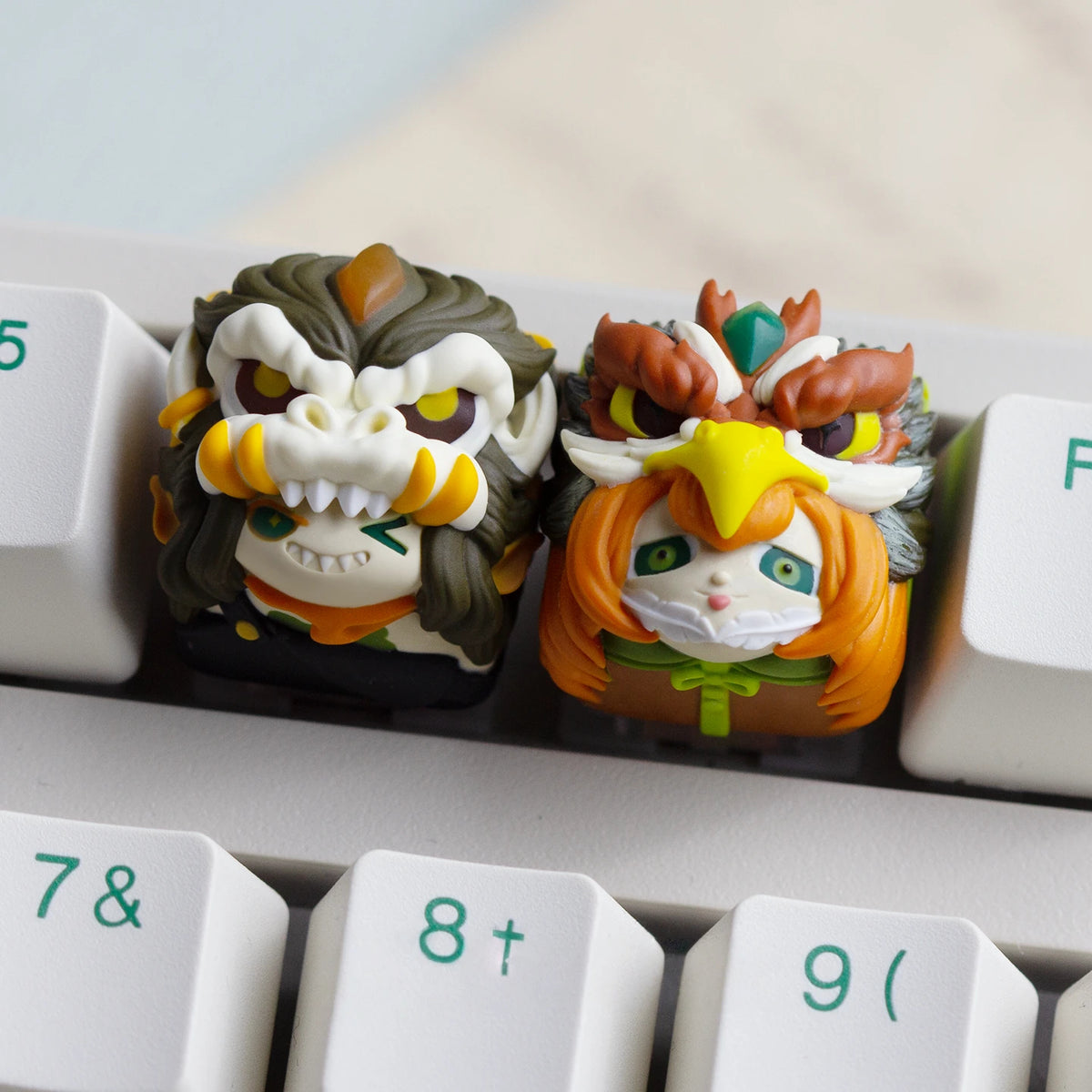 Chinese Zodiac Artisan Keycaps 12 Animal Resin Keycap
