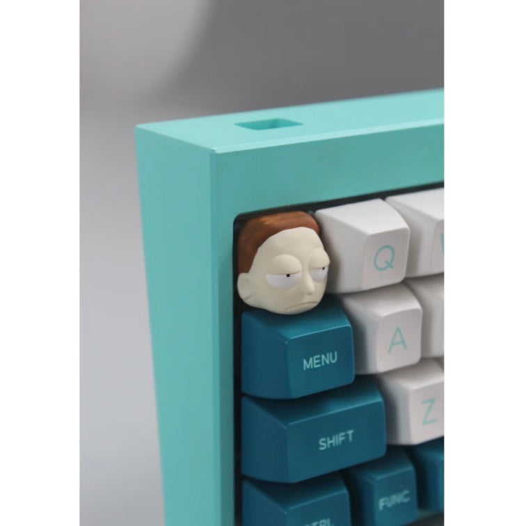 rick and morty new keycaps 3pcs Wubba Lubba Artisan Keycaps | Rick and Morty Customizable Set for Keyboards