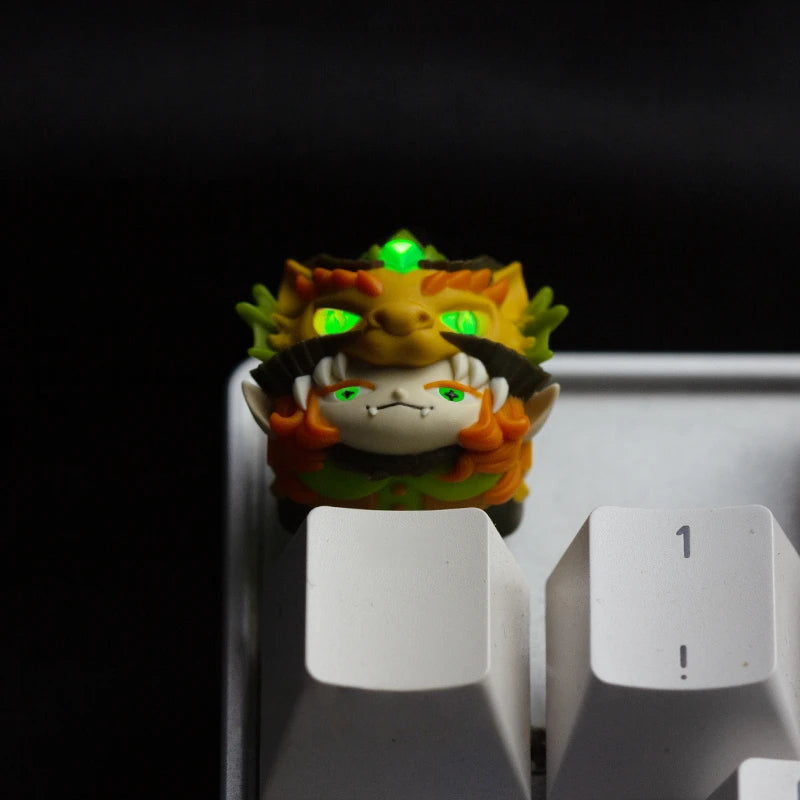 Chinese Zodiac Artisan Keycaps 12 Animal Resin Keycap