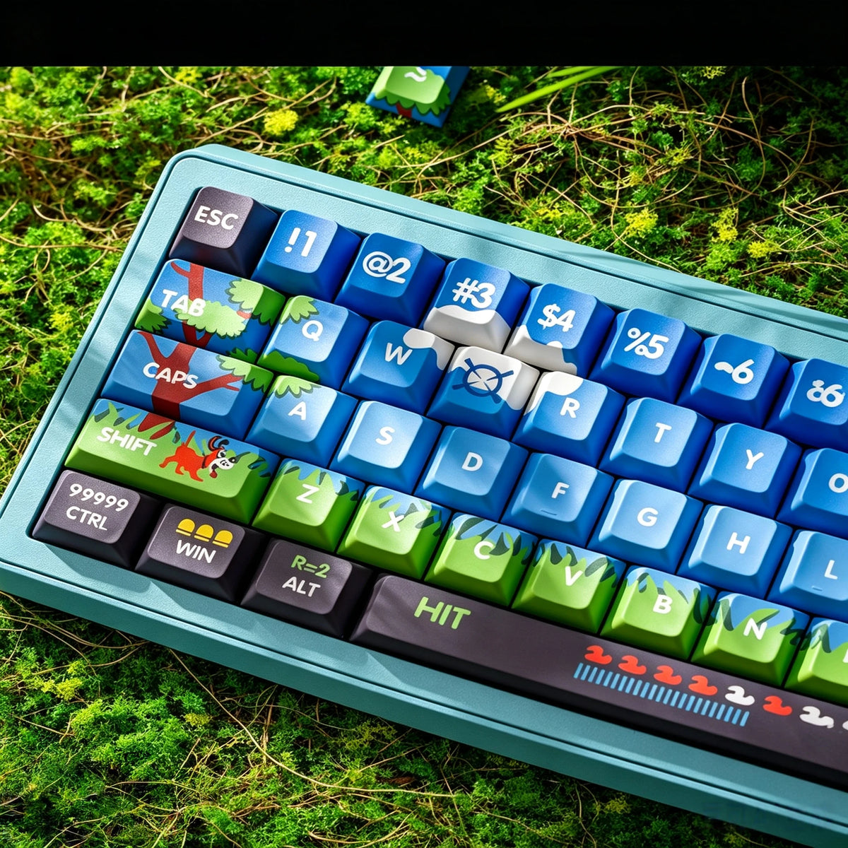Duck Hunt Retro Game Keycap Set