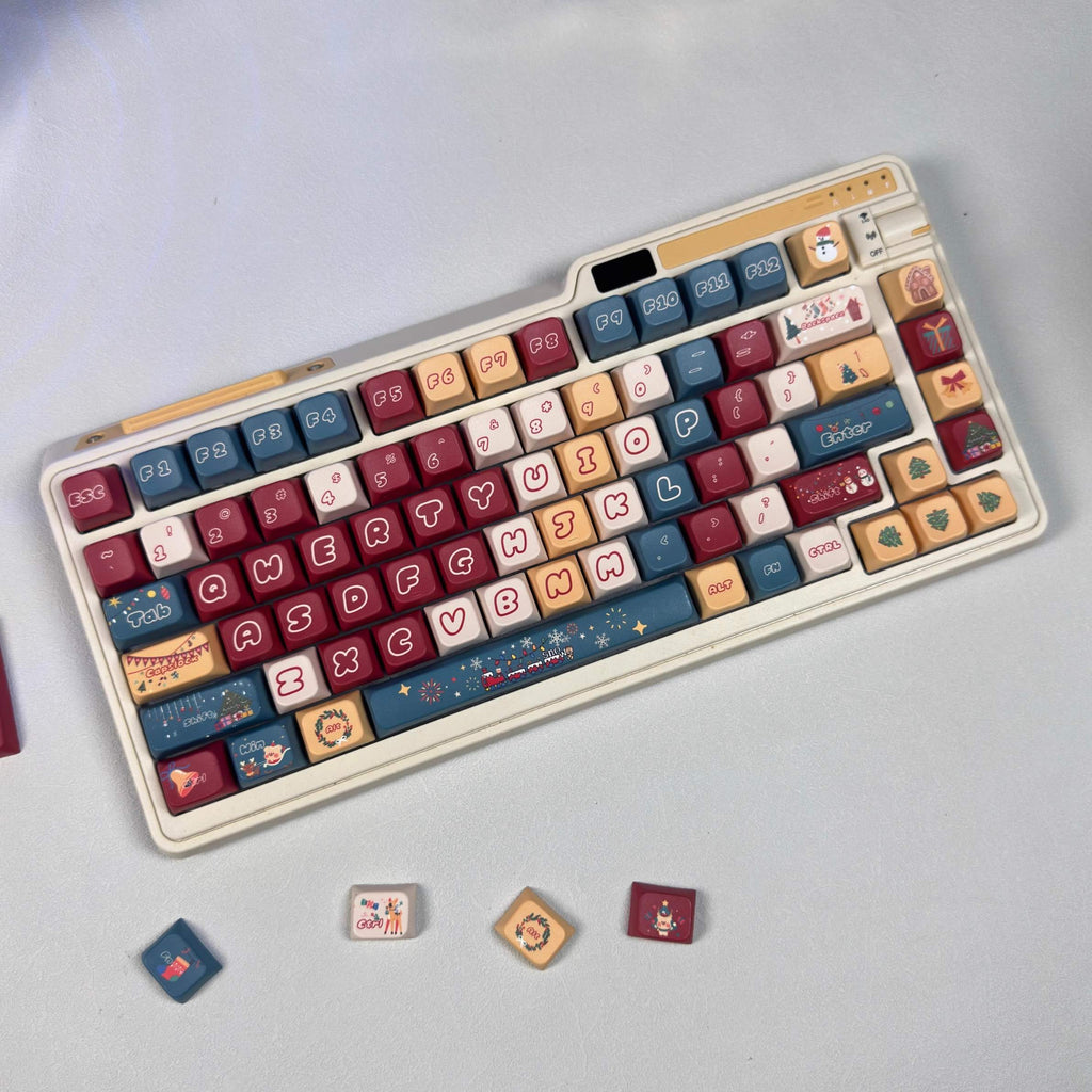 Aihey Studio's 126-Key Christmas Custom Keycap Set – Perfect for Mechanical Keyboards
