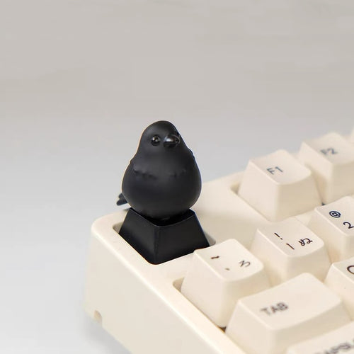 Raven Good Luck Artisan Keycaps Custom Keycaps aiheystudio AiheyStudio’s Raven-inspired good luck artisan keycap, crafted with intricate detail for Cherry MX-compatible keyboards.
