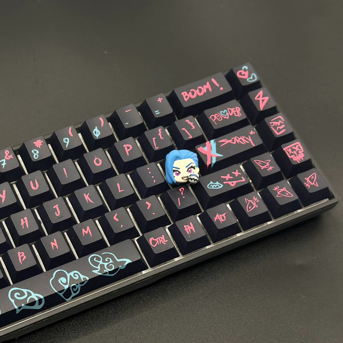 Arcane Jinx keyboard with Keycap Set Wireless 68-key layout Mechanical ...