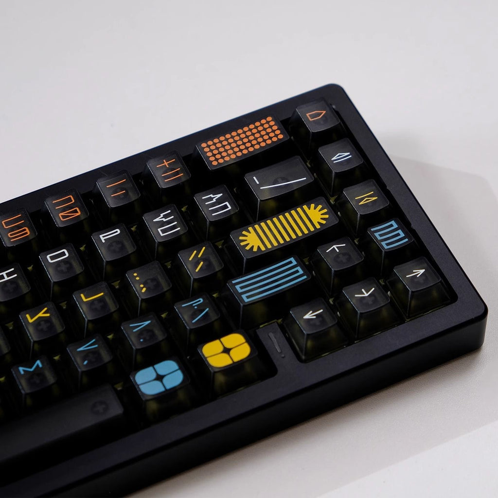 Black Foggy Translucent Keycap Set