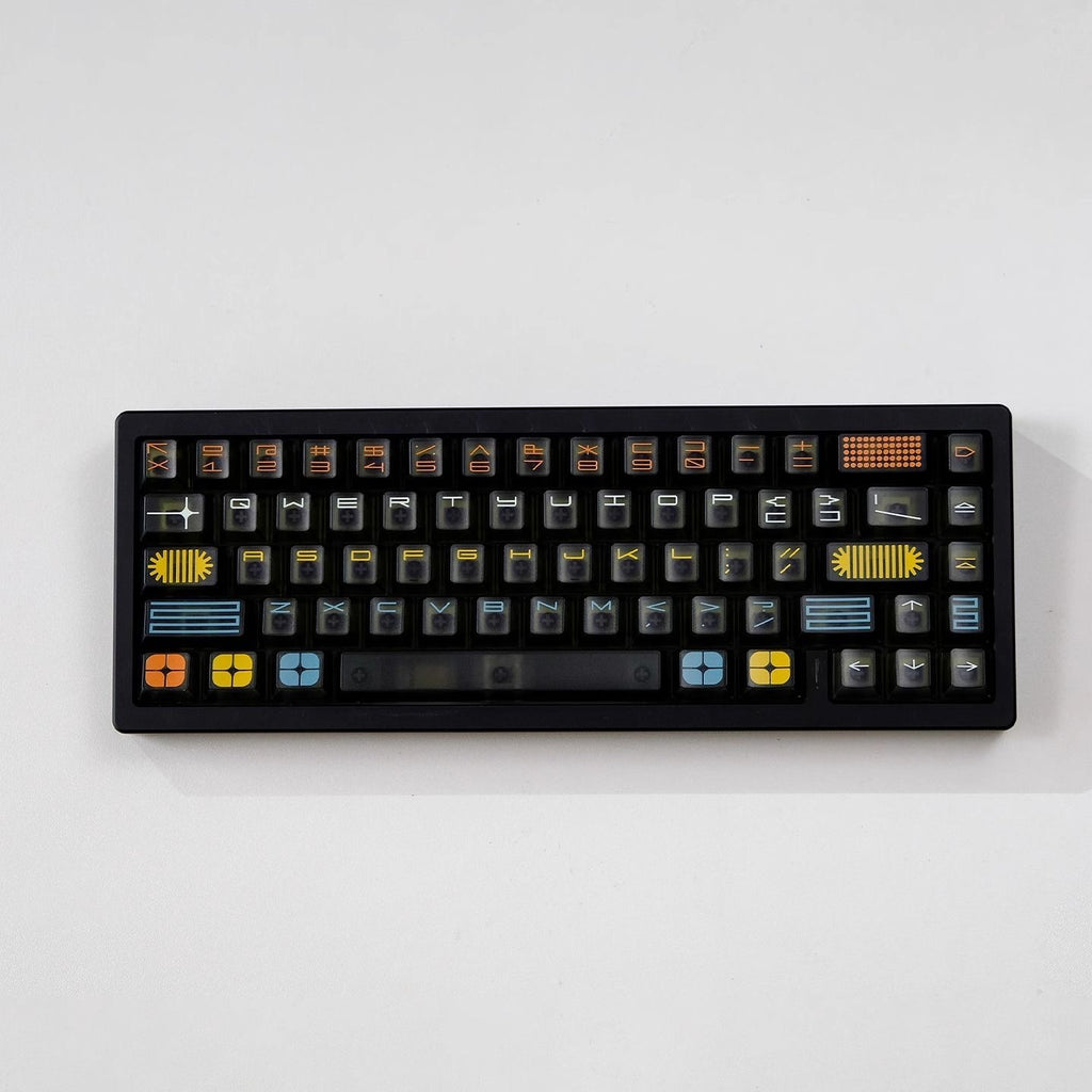 Black Foggy Translucent Keycap Set