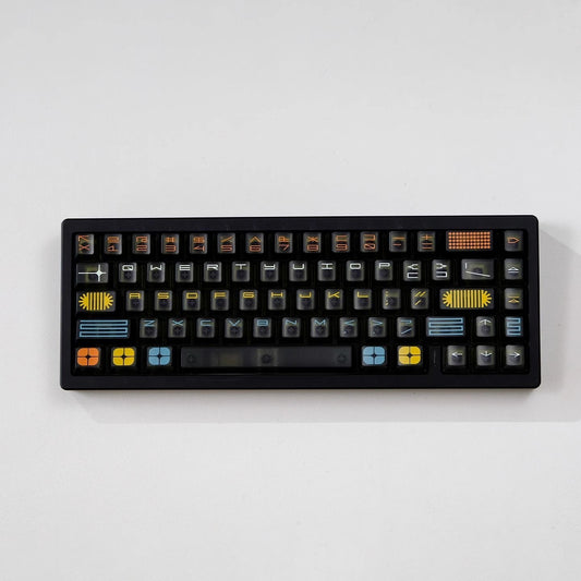 Black Foggy Translucent Keycap Set
