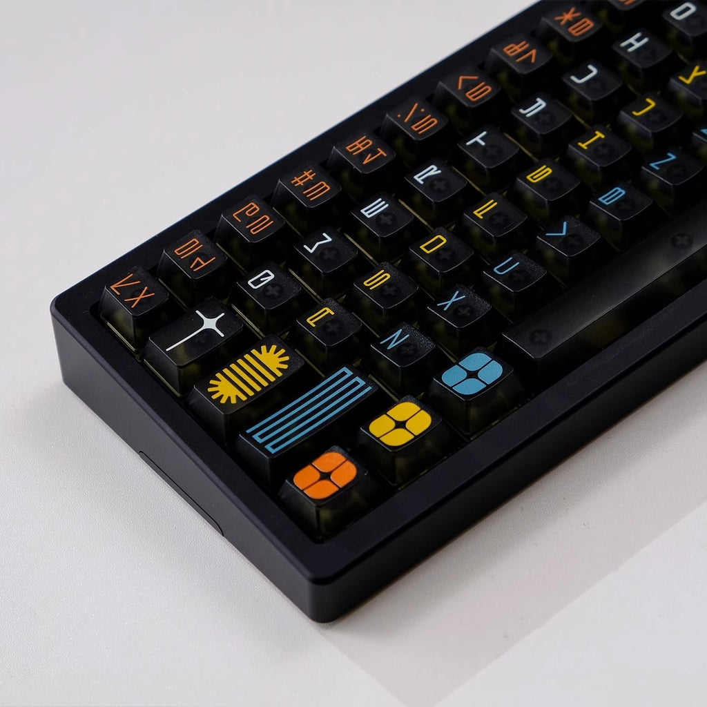 Black Foggy Translucent Keycap Set