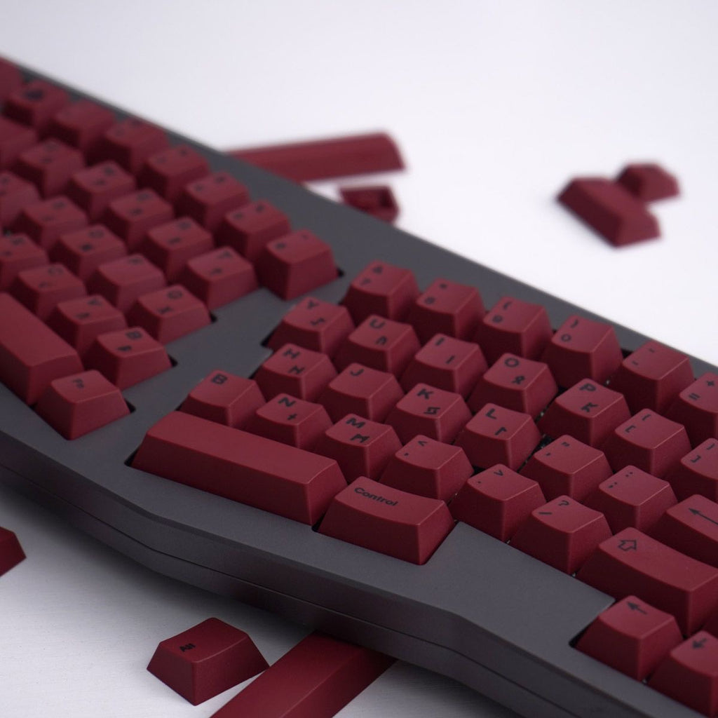 Black Legend Blood Ritual Keycap Set Dark Red Black Theme