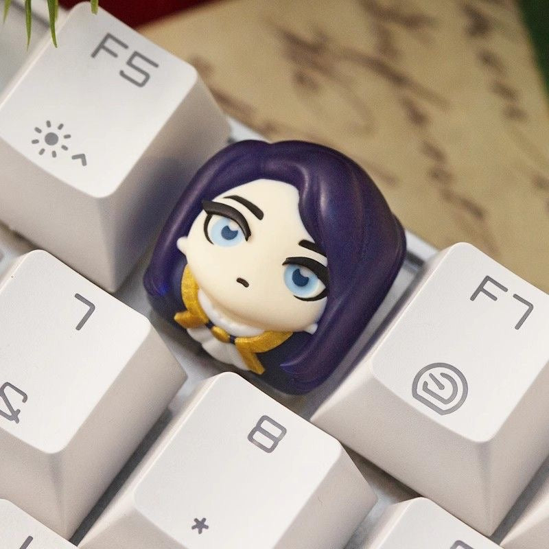 Jinx keycap Zeri and Seraphine keycap | League of Legends Artisan Keycap