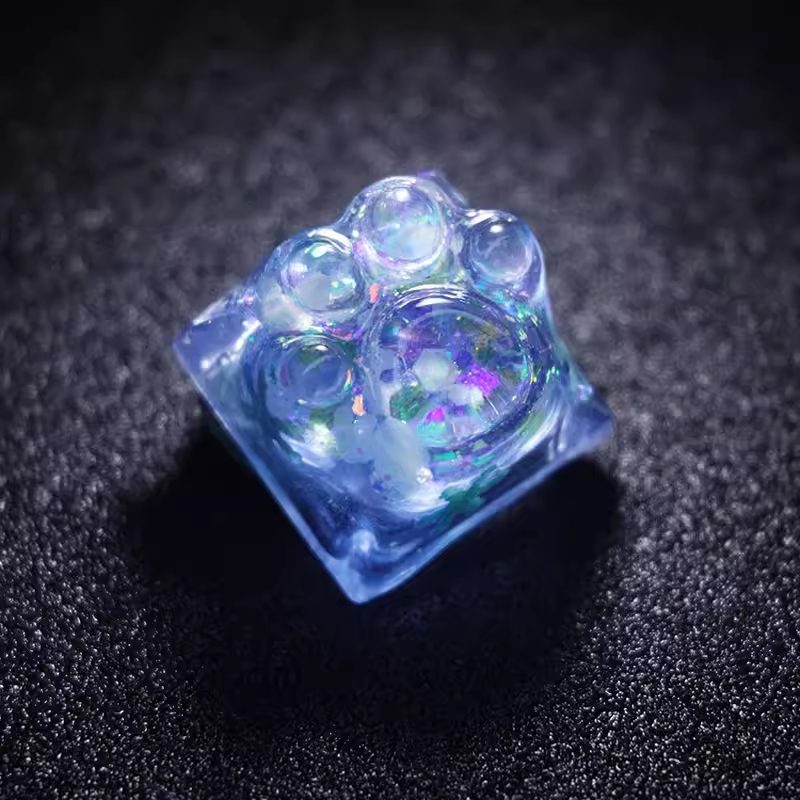 Cat Claw Drip Glue Artisan Keycap DIY ESC Keycap for Cherry MX Mechanical Keyboards