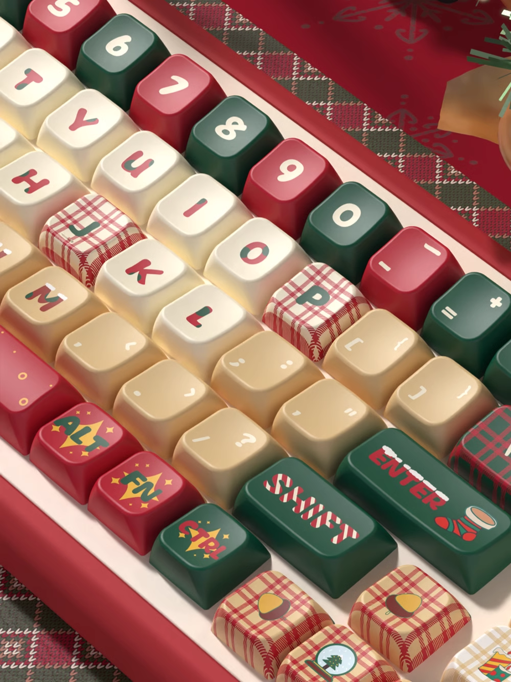 Illuminate Your Keyboard with Festive Magic – Aihey Studio's Christmas Artisan Keycaps and Customized Keyboards! Xmas thing🎄