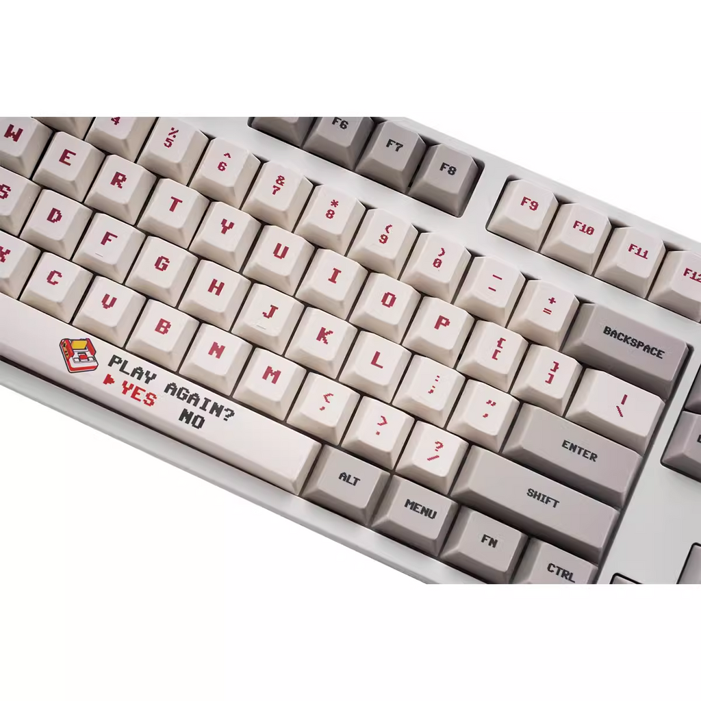 Custom 151-key NES Mario keycaps set, crafted from durable PBT material, perfect for gamers who love Mario and retro aesthetics.