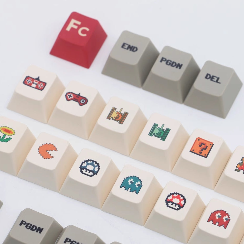 Classic NES Mario Keycaps PBT Custom Keycaps Set 151 keys – AiheyStudio