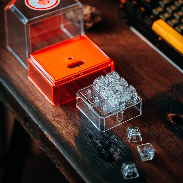 "Dive into a realm of sophistication with our Transparent Keycaps – uniquely crafted with the texture of ice. These Artisan Keycaps are more than mere keys; they are a statement of individuality and craftsmanship. The crystal-clear design adds a touch of elegance to your keyboard, while the ice-textured finish provides a distinctive and cool aesthetic. Elevate your typing experience with the avant-garde appeal of these Transparent Keycaps – a perfect blend of style and functionality.