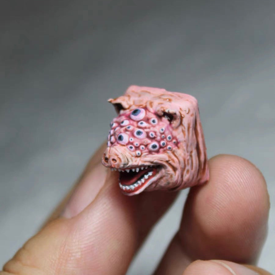Bloodborne Cthulhu Piggy Custom Artisan Keycaps Boldly designed with Cthulhu elements