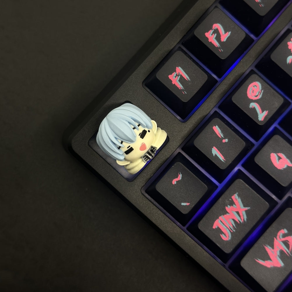Step into the enchanting world of 'Frieren: Beyond Journey's End' with our Custom Artisan Keycap featuring Frieren, Himmel, and Fern. this artisan keycap ensures durability and a smooth, satisfying typing experience.