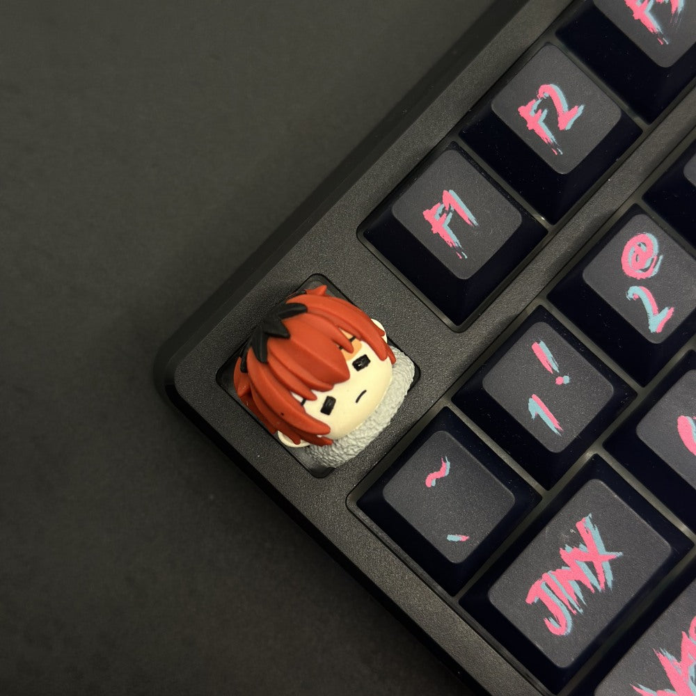 Step into the enchanting world of 'Frieren: Beyond Journey's End' with our Custom Artisan Keycap featuring Frieren, Himmel, and Fern. this artisan keycap ensures durability and a smooth, satisfying typing experience.