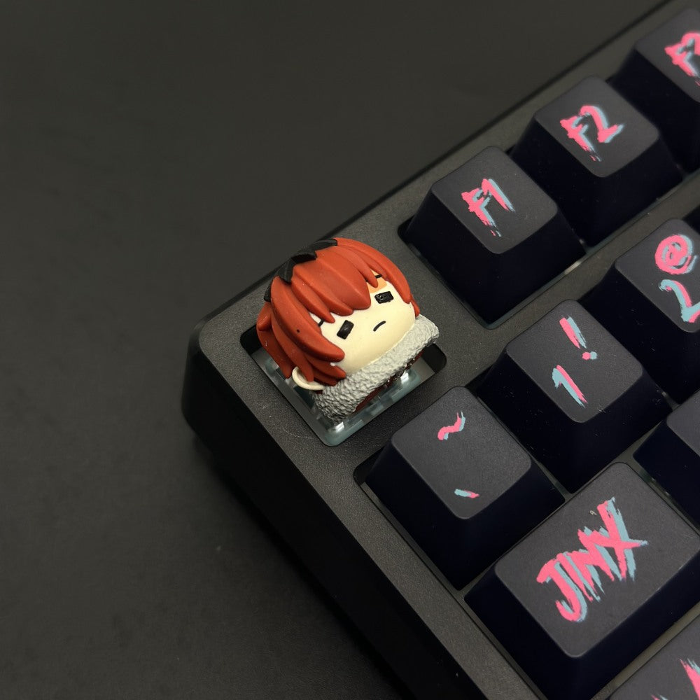 Step into the enchanting world of 'Frieren: Beyond Journey's End' with our Custom Artisan Keycap featuring Frieren, Himmel, and Fern. this artisan keycap ensures durability and a smooth, satisfying typing experience.