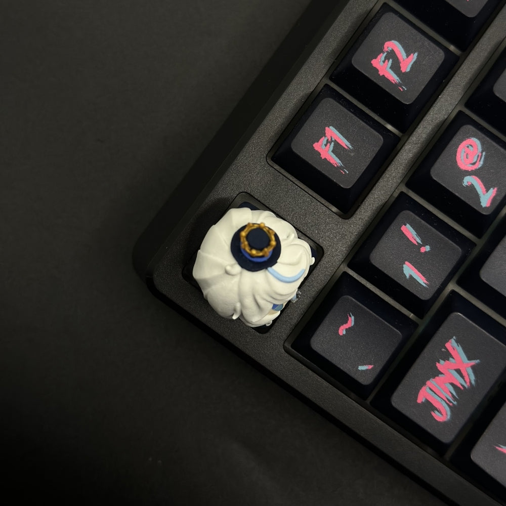 Upgrade your keyboard setup with our custom Furina Artisan Keycap and let your passion for Genshin Impact shine through