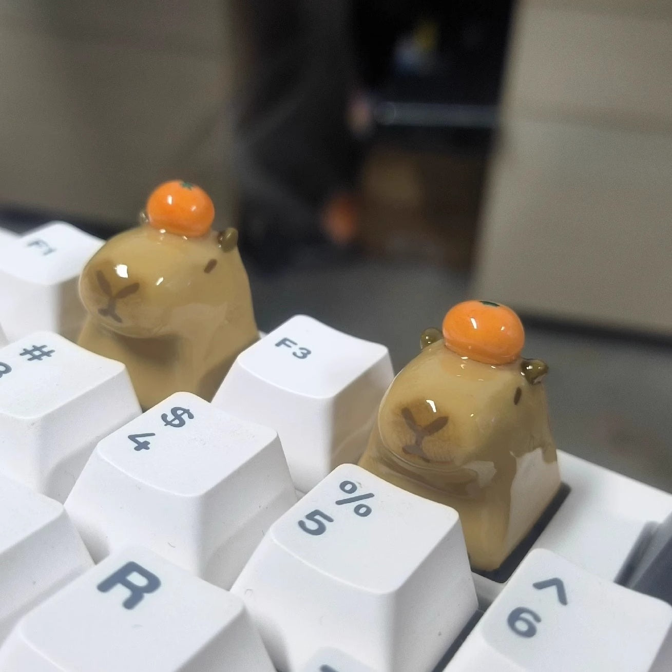 Cute Capybara Artisan Keycaps Creative Customized Keycaps