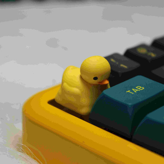 Duckling Cute Yellow Duck 3D Printed Spray Paint Artisan Keycaps