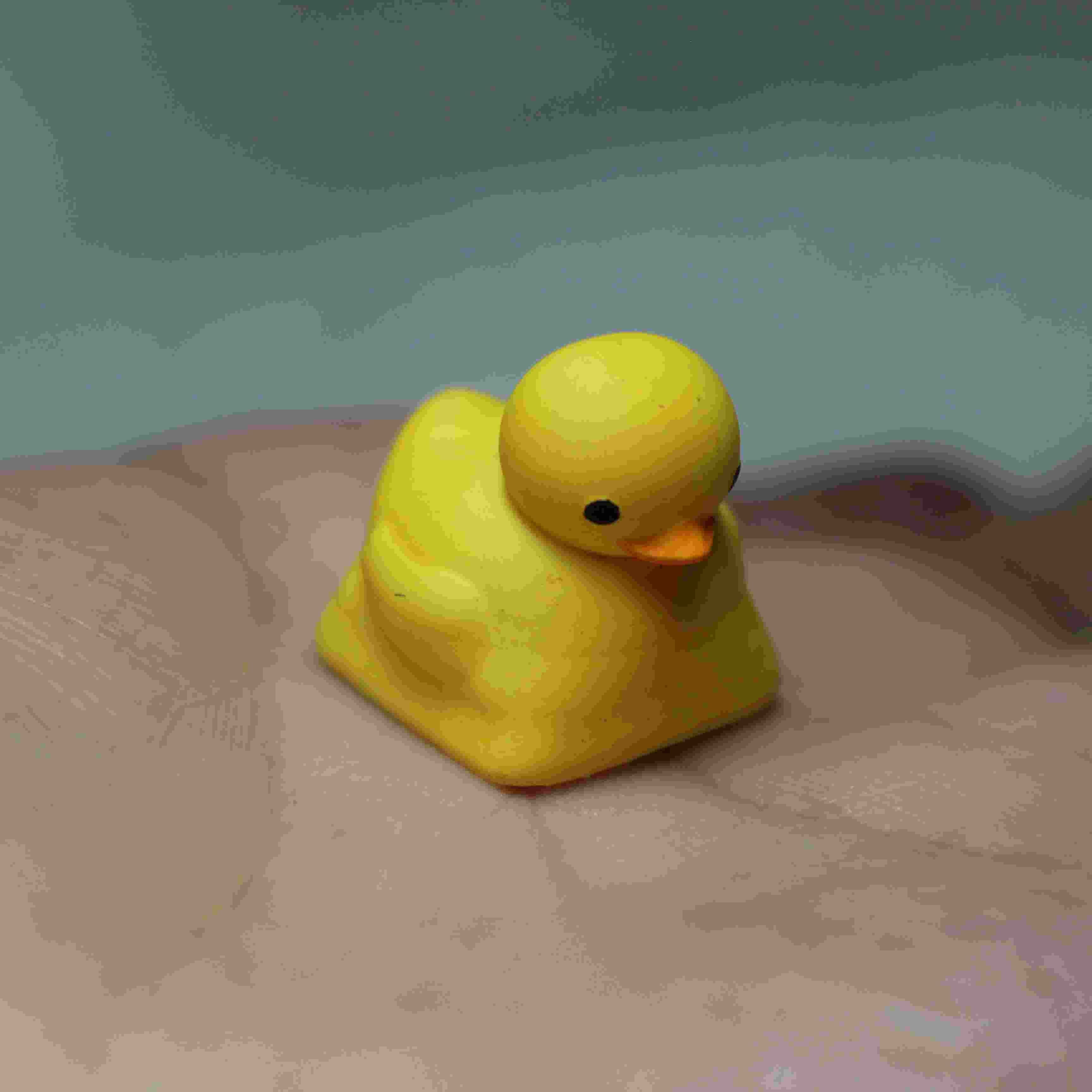 Duckling Cute Yellow Duck 3D Printed Spray Paint Artisan Keycaps