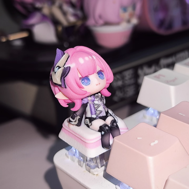 Elysia Artisan Keycap – Honkai Impact 3rd Figure Resin Keycap