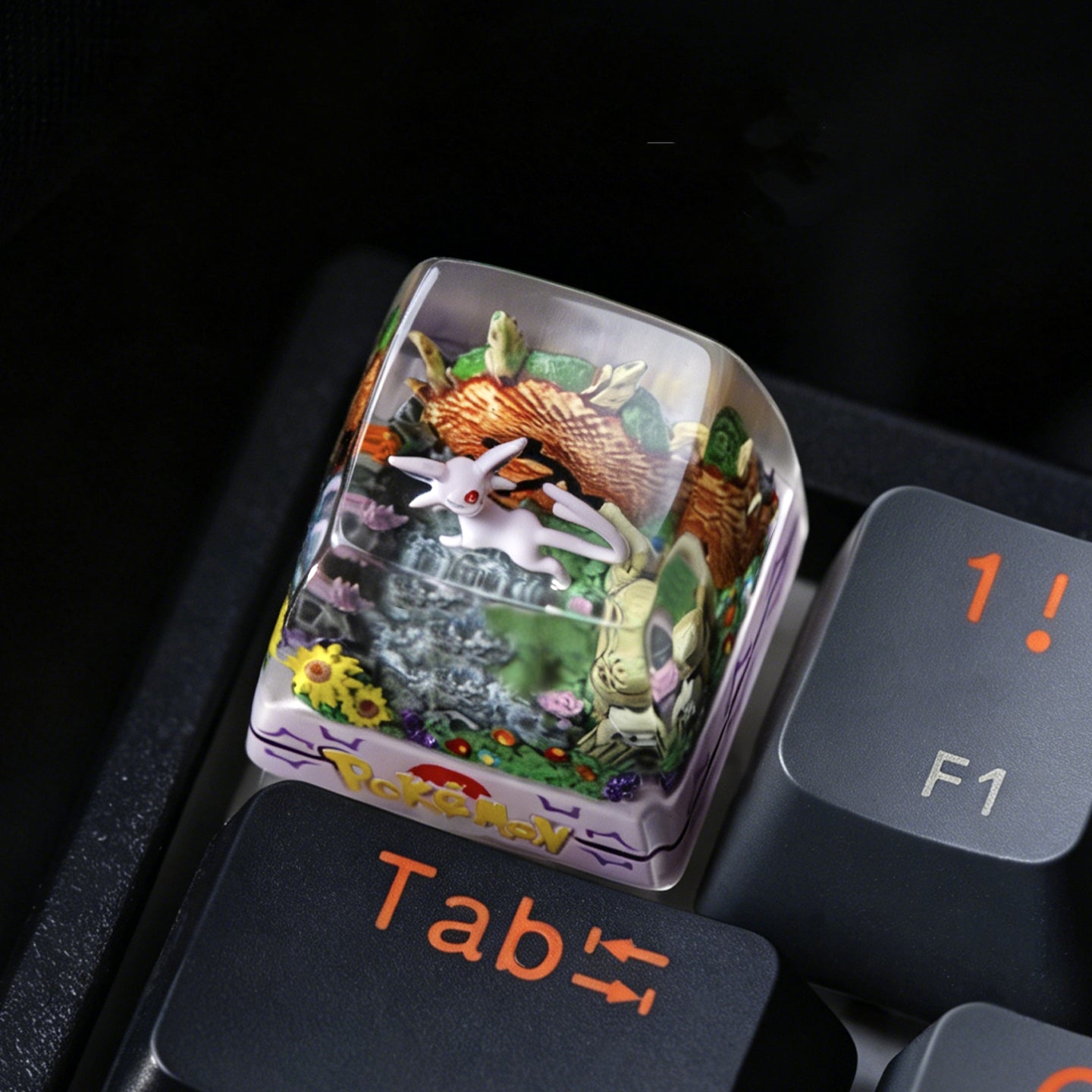 Pokemon Artisan Keycaps Resin Character Keycaps