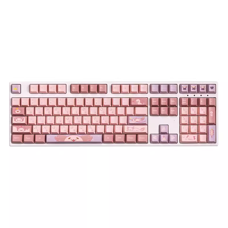 Final Fantasy XIV Keycaps PBT Sprightly Axolotl Custom Keycaps Set 155 ...