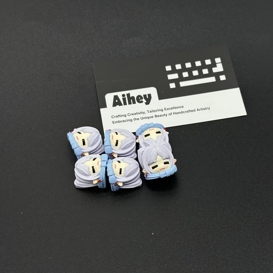 Frieren Himmel Fern artisan keycap, collectible design from Beyond Journey's End, crafted for gamers and anime lovers.