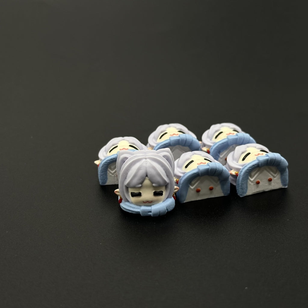 Frieren Himmel Fern artisan keycap, collectible design from Beyond Journey's End, crafted for gamers and anime lovers.