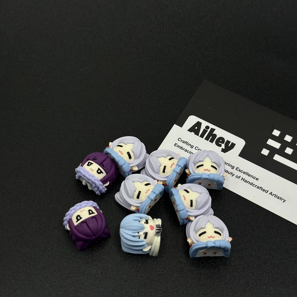 Frieren Himmel Fern artisan keycap, collectible design from Beyond Journey's End, crafted for gamers and anime lovers.