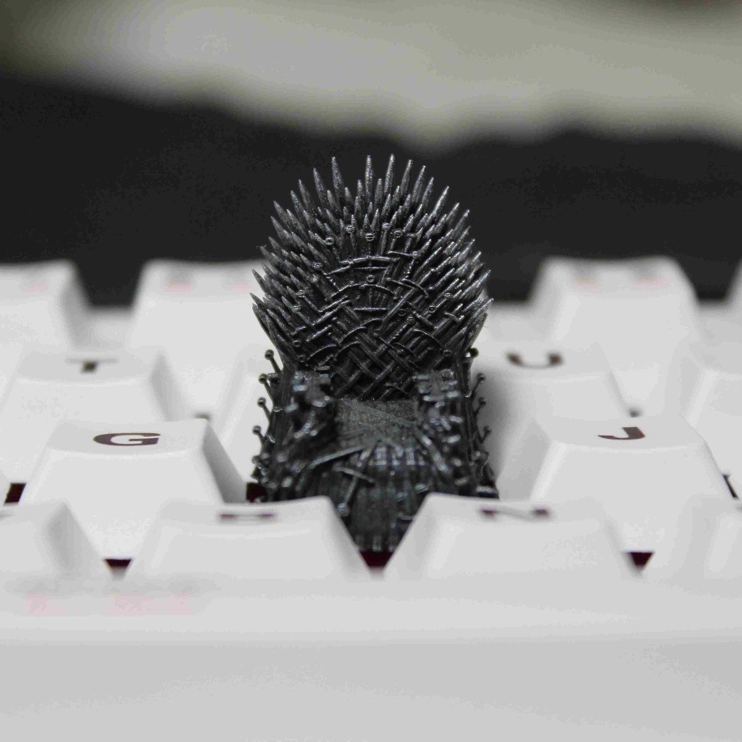 Game of Thrones Artisan Keycaps Iron Throne Keycap for Mechanical Keyboard 🏰 Step into Westeros: Immerse yourself in the epic world of Game of Thrones with AiheyStudio's Iron Throne Artisan Keycaps. Crafted for fans, these keycaps bring the grandeur of the Iron Throne to your fingertips.