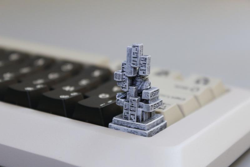 Geo Statue Seven Archons Resin Keycap Genshin Impact Artisan Keycap