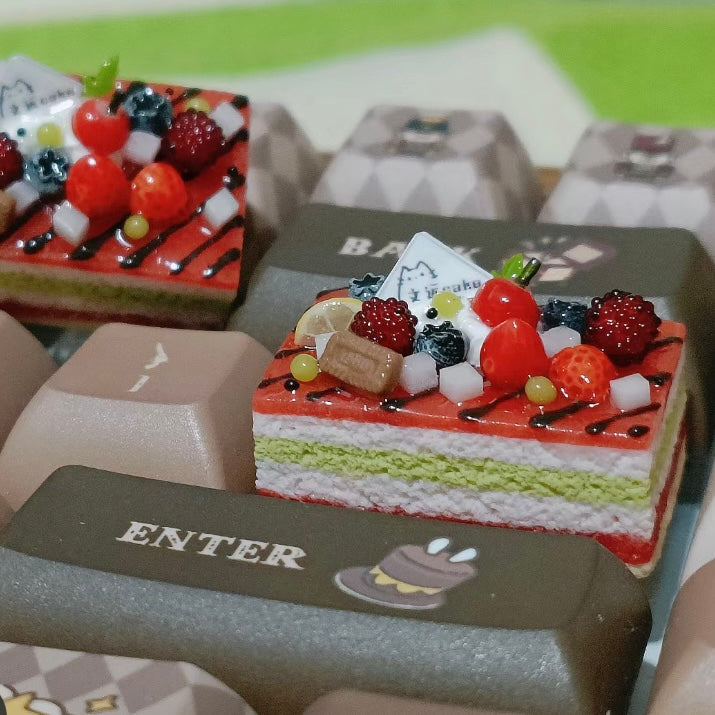 Have a piece of cake Artisan Keycap Custom Keycaps