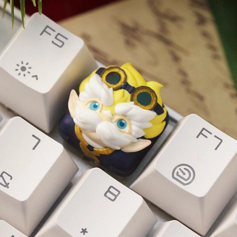 Jinx keycap Zeri and Seraphine keycap | League of Legends Artisan Keycap