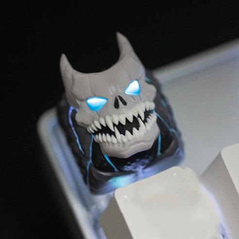 AiheyStudio Kaiju No. 8 artisan keycap featuring Rino Ichikawa and Soushirou Hoshina, bringing the series' dynamic characters to your keyboard