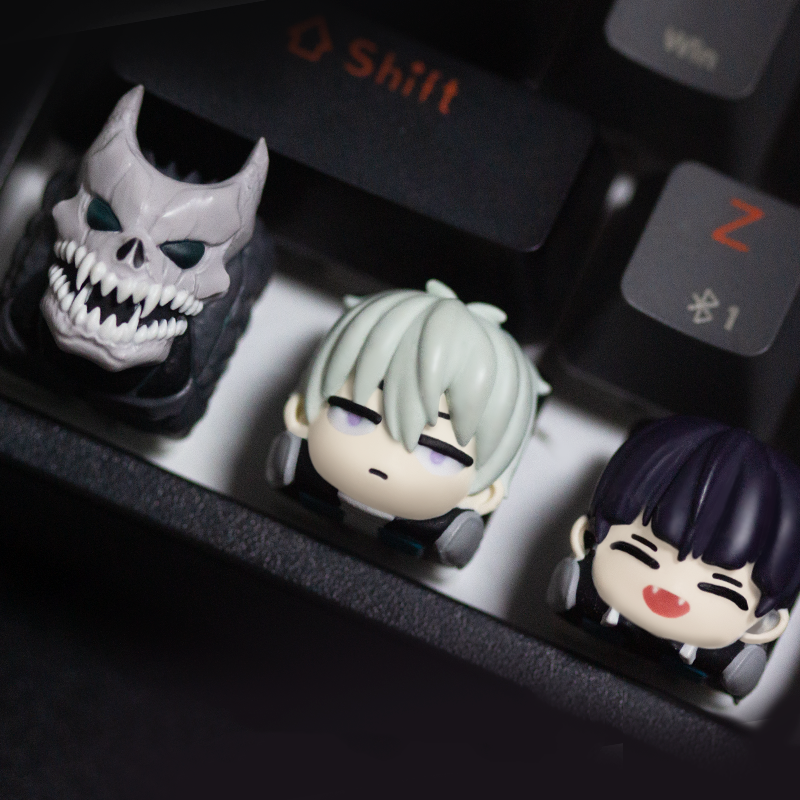 Custom Rino Ichikawa keycap from AiheyStudio’s Kaiju No. 8 set, perfect for fans of the fierce Kaiju battles