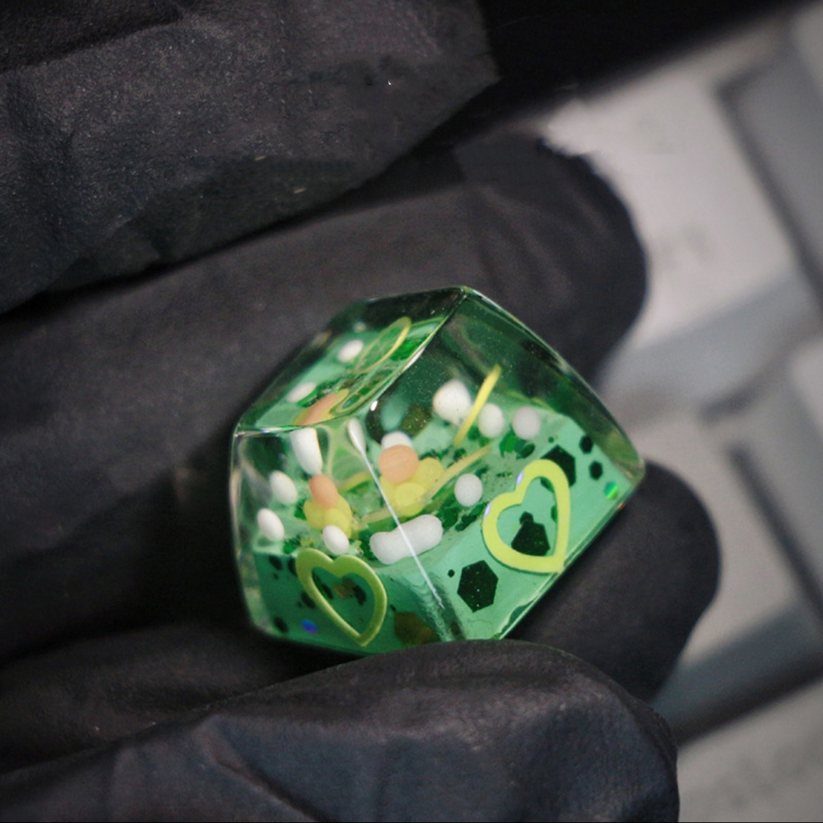 "Refresh your keyboard setup with our 'Lime Soda' Custom Artisan Keycaps. These handcrafted keycaps are inspired by the zesty goodness of lime soda, bringing a burst of citrusy charm to your typing experience. Crafted with precision, they feature a playful lime soda design that's both stylish and unique. Quench your thirst for creativity with these delightful artisan keycaps." 🍋🥤💻 #KeyboardAccessories #ArtisanKeycaps #LimeSodaVibes