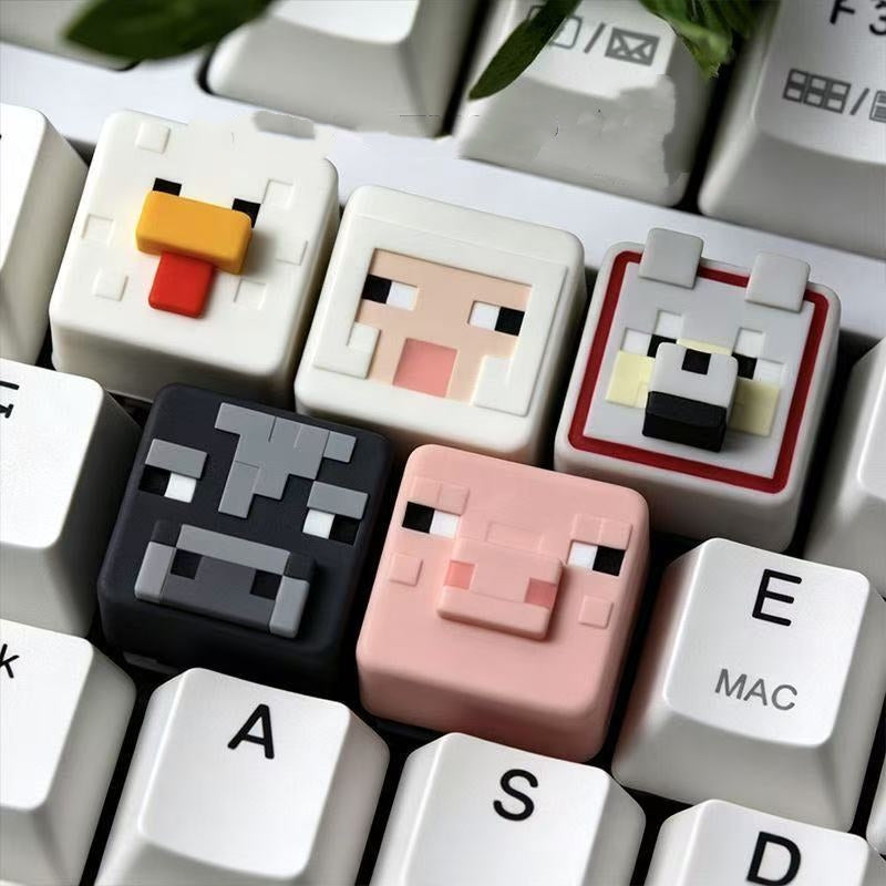 Minecraft Character Element Artisan Keycaps Pixel Keycaps