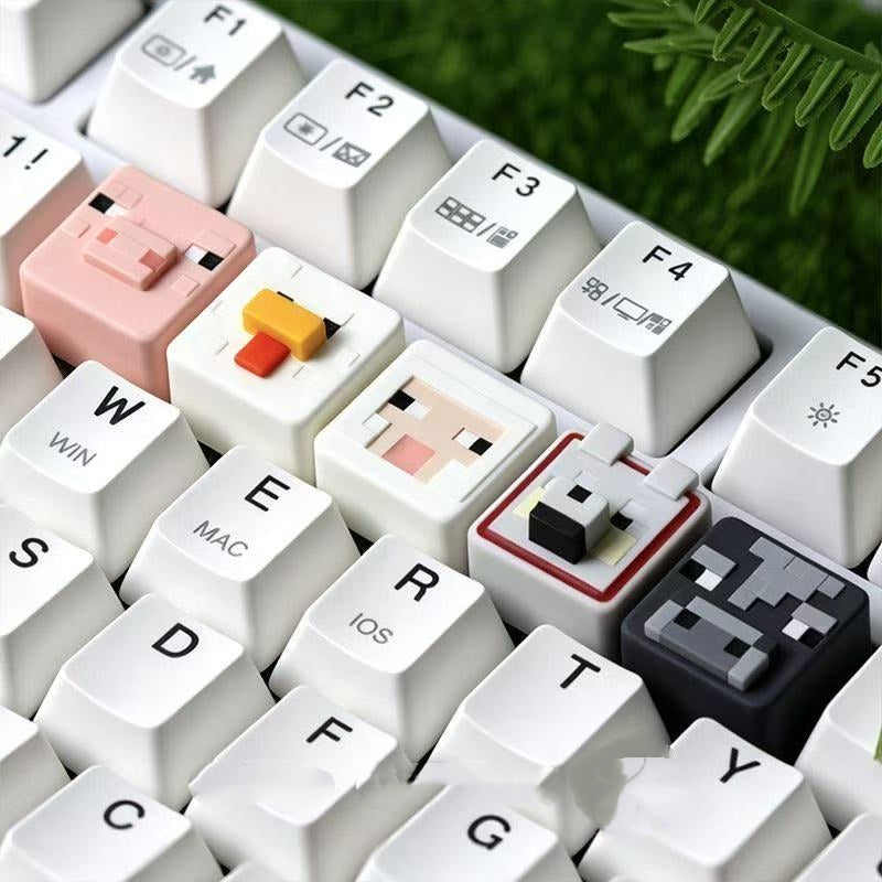 Minecraft Character Element Artisan Keycaps Pixel Keycaps